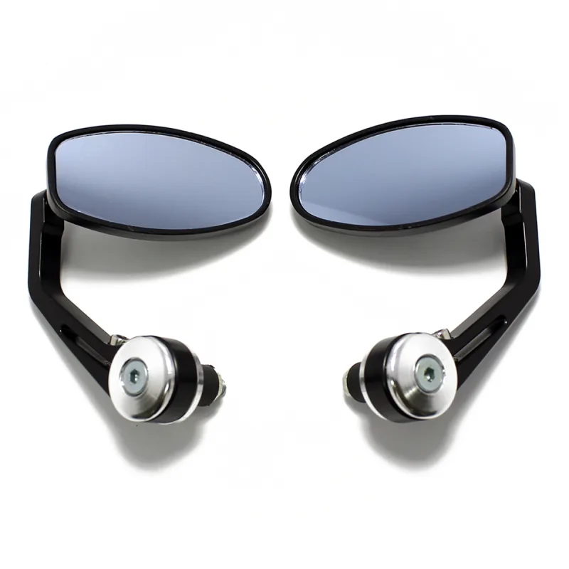 1 Pair Universal Motorcycle 7/8" Handle Bar End Rearview Side Mirrors For Ducati Honda Yamaha Rear View Mirrors Aluminum image 4
