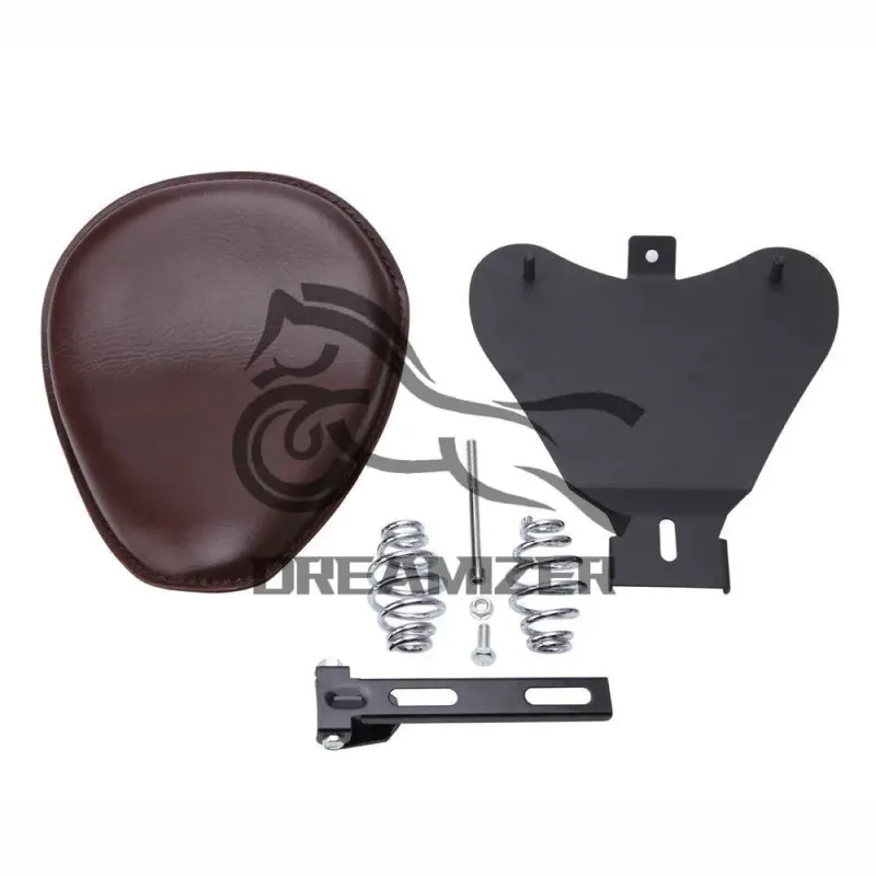 Universal For Honda Rebel CMX250C For Yamaha Virago XV250 Motorcycle Solo Saddle Seat Cover Spring Bracket Base Leather  image 3