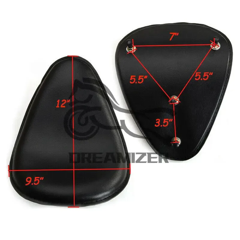 Universal For Honda Rebel CMX250C For Yamaha Virago XV250 Motorcycle Solo Saddle Seat Cover Spring Bracket Base Leather  image 4