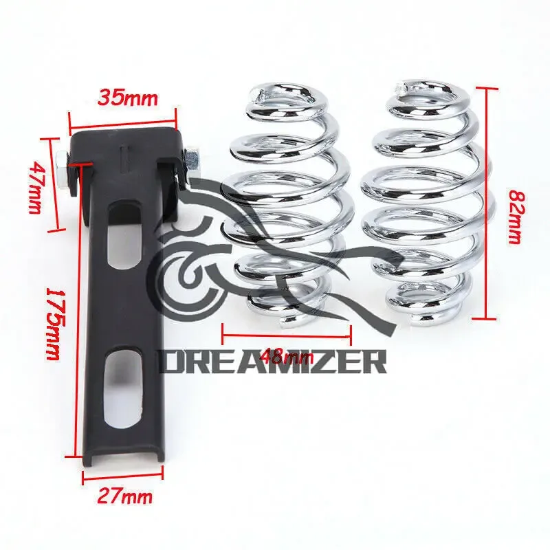 Universal For Honda Rebel CMX250C For Yamaha Virago XV250 Motorcycle Solo Saddle Seat Cover Spring Bracket Base Leather  image 6