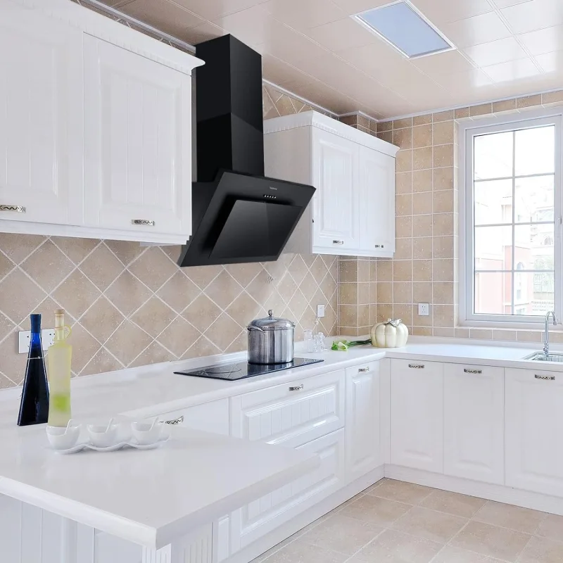 TopStrong 60cm Wall Mount Tempered Glass Stainless Steel Range Cooker Extractor Hood UKGV4760 image 6