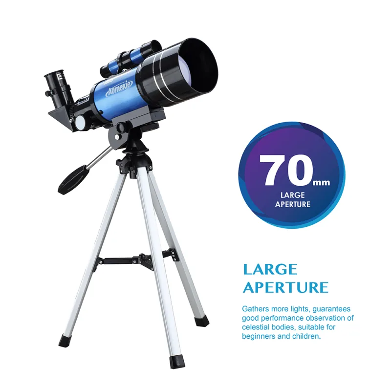 40070 Telescopes for Astronomy Beginners kids and Adults 70mm Astronomical Telescopes with Adjustable Tripod K6/25 Eyepi image 3