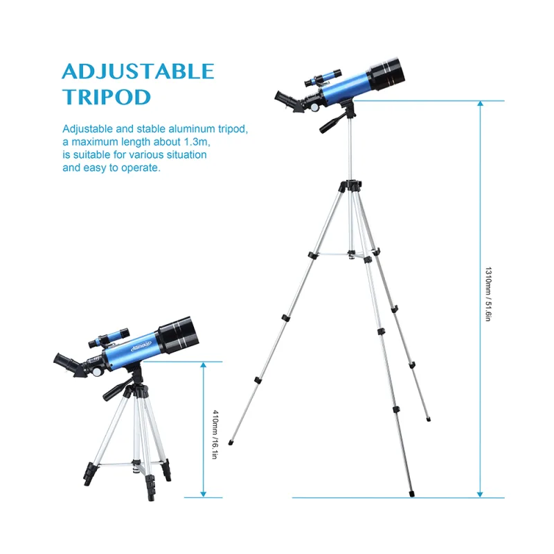 40070 Telescopes for Astronomy Beginners kids and Adults 70mm Astronomical Telescopes with Adjustable Tripod K6/25 Eyepi image 4