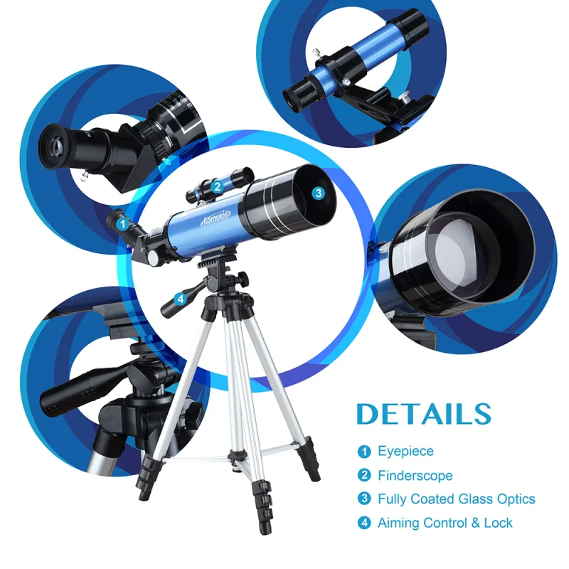 40070 Telescopes for Astronomy Beginners kids and Adults 70mm Astronomical Telescopes with Adjustable Tripod K6/25 Eyepi image 5