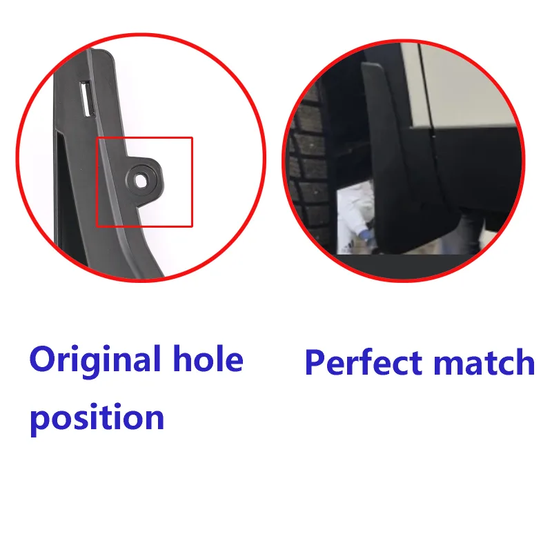 4X Splash Guards mudguard fender mudflaps mud flaps guards black plastic front rear left right For Peugeot 2008 2019-202 image 3