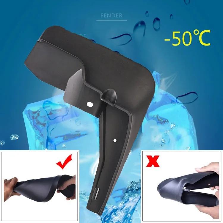 4X Splash Guards mudguard fender mudflaps mud flaps guards black plastic front rear left right For Peugeot 2008 2019-202 image 4