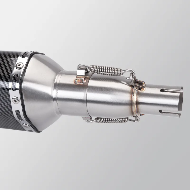 Motorcycle Modified Exhaust Pipe, Suitable for 28-45mm Adapter, 51mm Middle Link Pipe, Various Sizes image 5