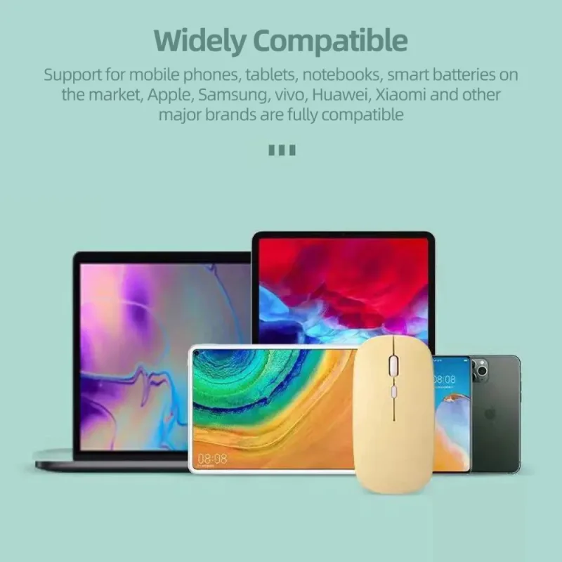Silent Bluetooth Mouse Marcaron Computer Laptop Optical Mouse Wireless for iPad Samsung Tablet Universal Mice Noiseless image 4