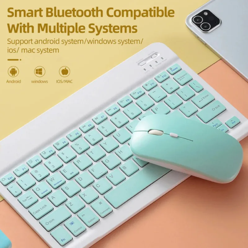 Silent Bluetooth Mouse Marcaron Computer Laptop Optical Mouse Wireless for iPad Samsung Tablet Universal Mice Noiseless image 5