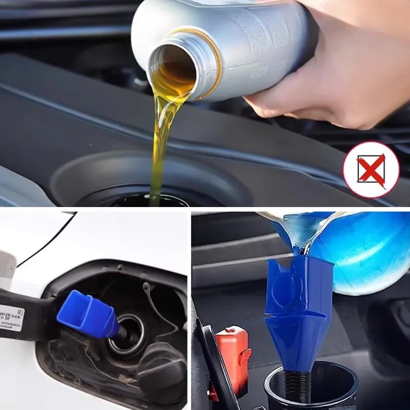 Foldable Car Motorcycle Refueling Gasoline Engine Plastic Oil Funnel Filter Transfer Tool Flexible Funnel Draining Tool image 5