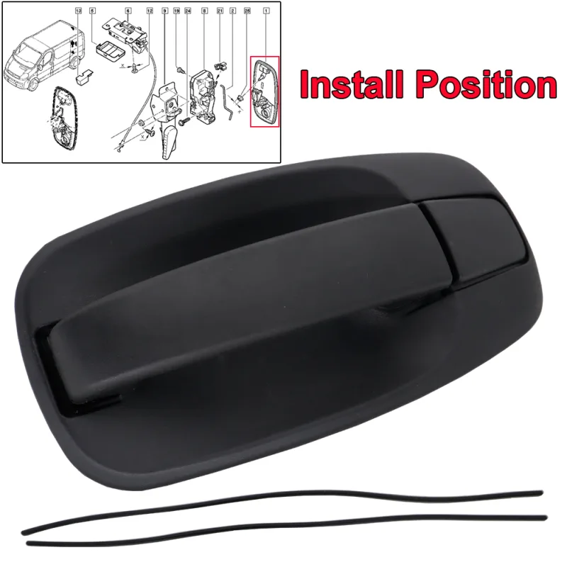 XUKEY Car Rear Tailgate Handle 8200283010 image 3