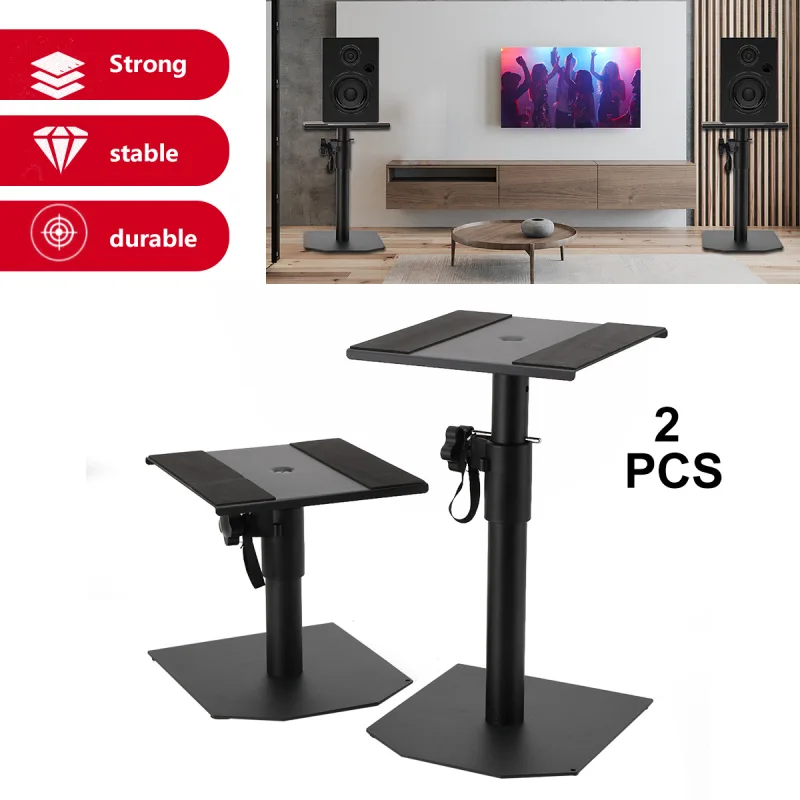 2pcs/set Adjustable Speaker Stand Load 25kg Audio Desktop Stand Box Stands image 2