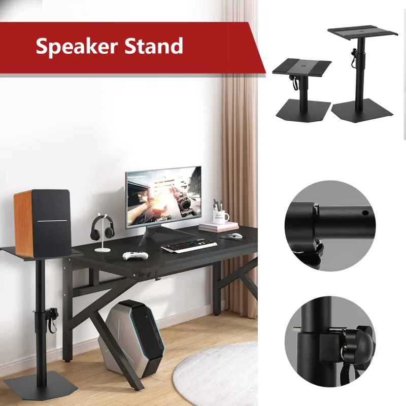 2pcs/set Adjustable Speaker Stand Load 25kg Audio Desktop Stand Box Stands image 3