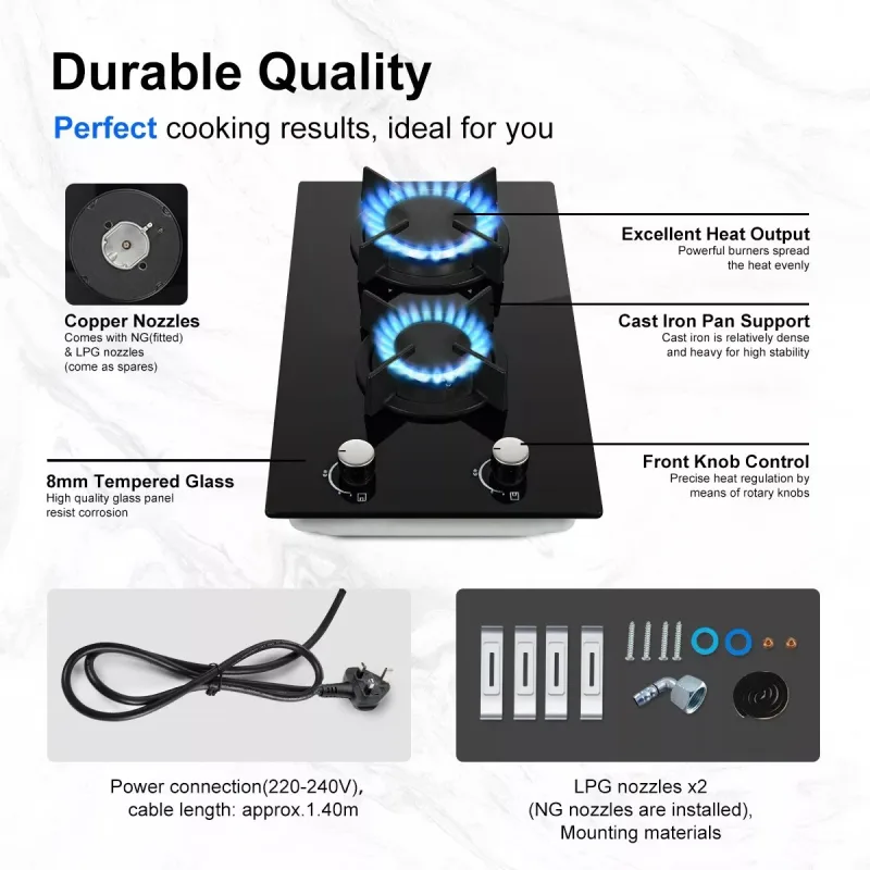 2-Burner Ceramic Glass Cooktop image 4