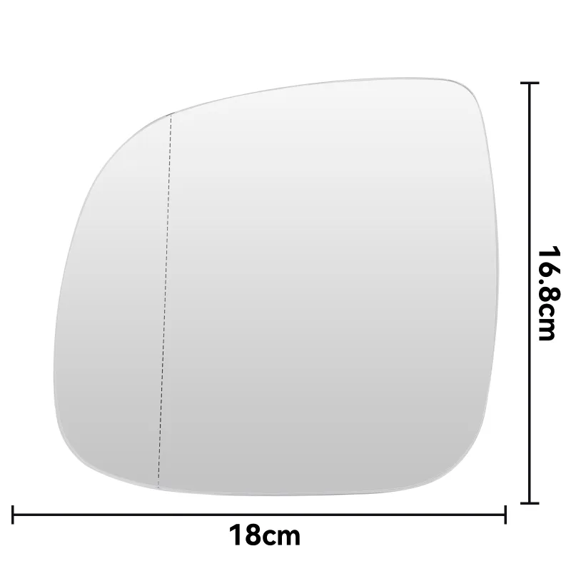 Left Right Side Wing Mirror Glass Convex Heated Wide Angle Rearview Back Plate For VW Transporter Multivan T5 T6 2010 20 image 3