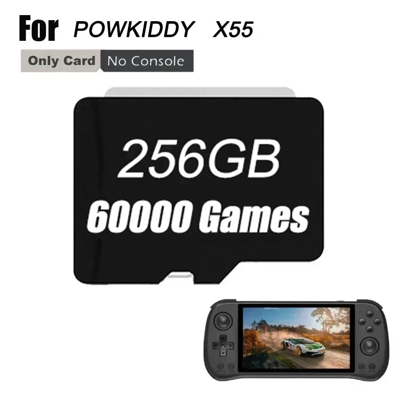 FOR POWKIDDY X55 Retro Handheld Game Console TF Card Built in 512G 90000 Games PSPPreloaded Games Memory Card Universal image 4