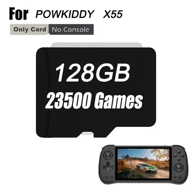 FOR POWKIDDY X55 Retro Handheld Game Console TF Card Built in 512G 90000 Games PSPPreloaded Games Memory Card Universal image 5