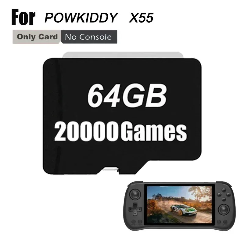 FOR POWKIDDY X55 Retro Handheld Game Console TF Card Built in 512G 90000 Games PSPPreloaded Games Memory Card Universal image 6