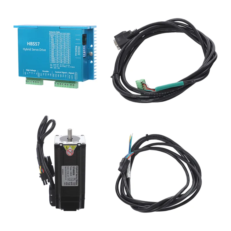3.6Nm Closed Loop Stepper Motor Kit 57HBS36 with HBS57 Driver DC 24-60V High Torque for CNC Engraving Woodworking Machin image 1
