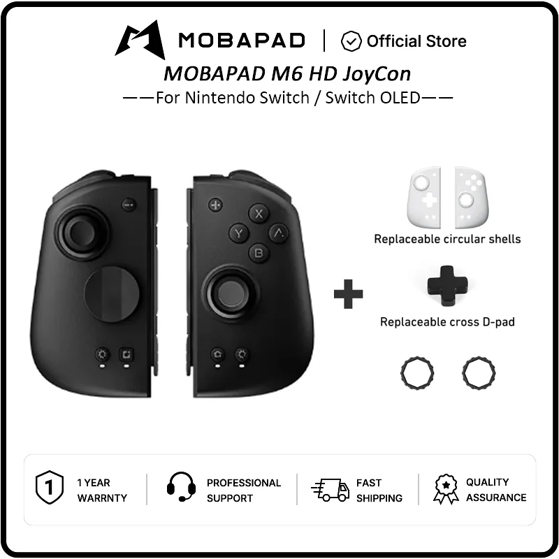 MOBAPAD M6 Controller For Nintendo Switch OLED Joypad with Hall Joystick HD Vibration Console for Switch NS OLED Gamepad - image 1