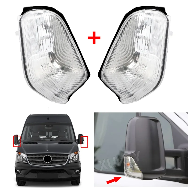 Side Mirror Indicator Lens Cover Set image 1