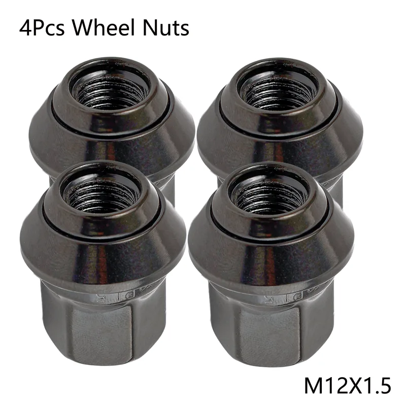 4X For Ford Fiesta Focus B-Max Grand C-Max KA Fusion Mondeo Streetka Car Alloy Wheel Nuts M12X1.5 19mm Hex Car Bolts Acc image 1