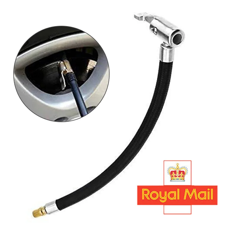 10cm Car/Bik Air Tyre Tire Chuck Inflator Pump Hose Valve Connector Clip Adapter image 2