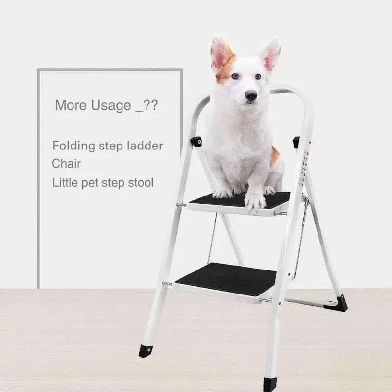 Folding Steel Step Ladder Heavy Duty Stool image 4