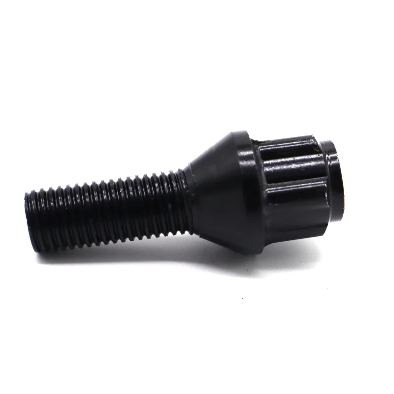 Car Alloy Wheel Locks 10.9 Steel M12x1.5 Black image 2