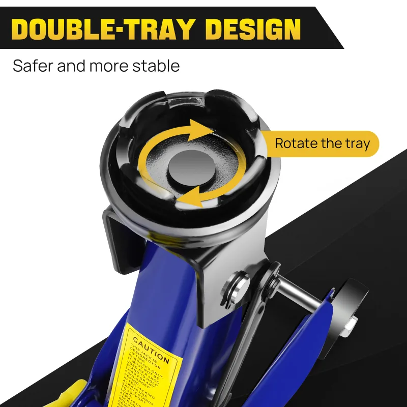 DayPlus 2 Tons Hydraulic Trolley Jack,Crane Lifting Jack Floor Jack Heavy Duty Car Caravan Van Vehicle Stand Lifting Too image 4