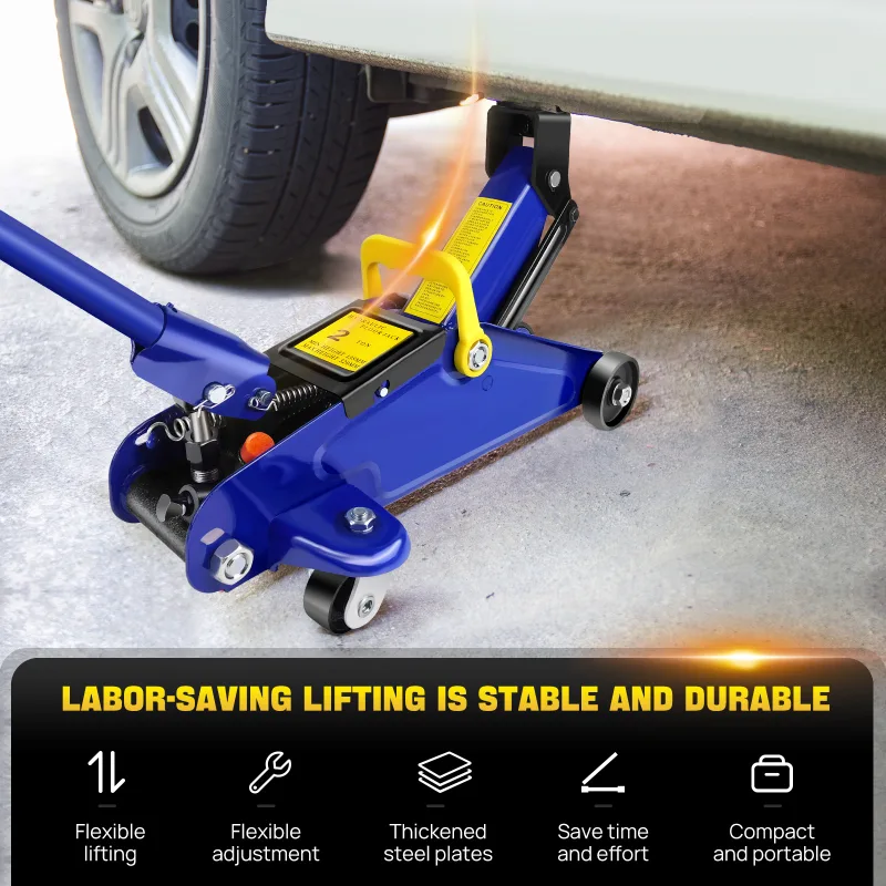 DayPlus 2 Tons Hydraulic Trolley Jack,Crane Lifting Jack Floor Jack Heavy Duty Car Caravan Van Vehicle Stand Lifting Too image 5