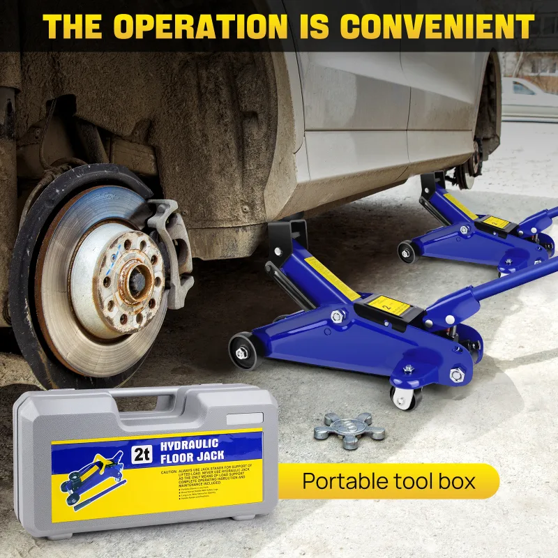 DayPlus 2 Tons Hydraulic Trolley Jack,Crane Lifting Jack Floor Jack Heavy Duty Car Caravan Van Vehicle Stand Lifting Too image 6