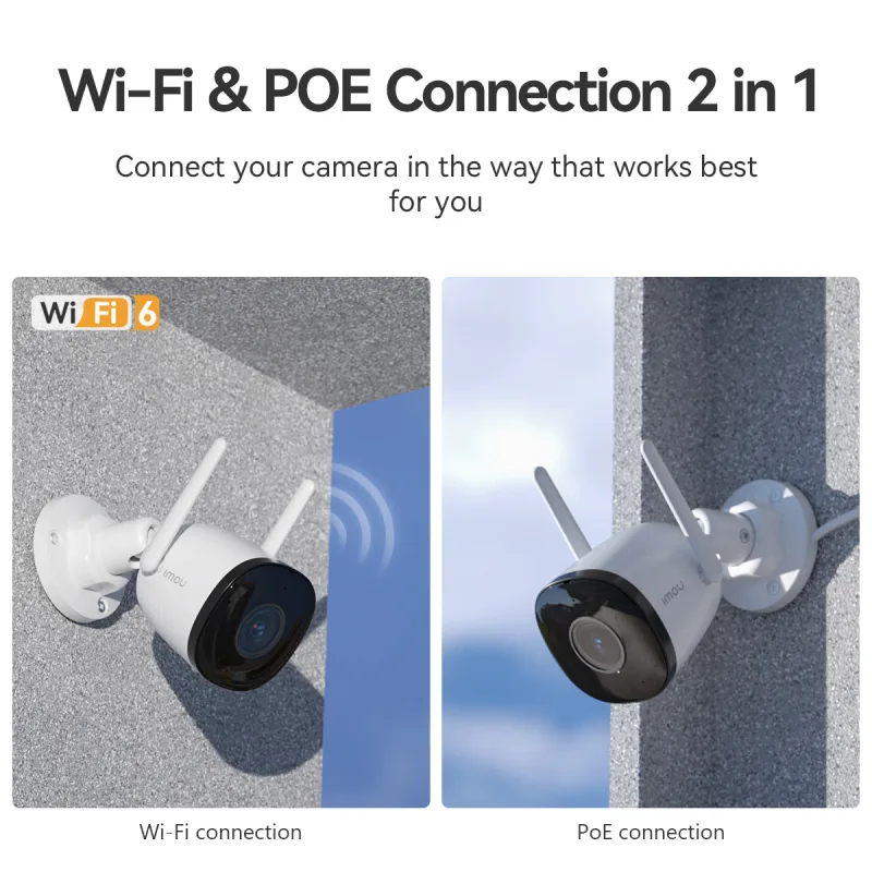 IMOU Bullet 3C 3MP 2. 8MM Wifi IP Camera Automatic Tracking AI Human Detection Surveillance Security Protection Weatherp image 3