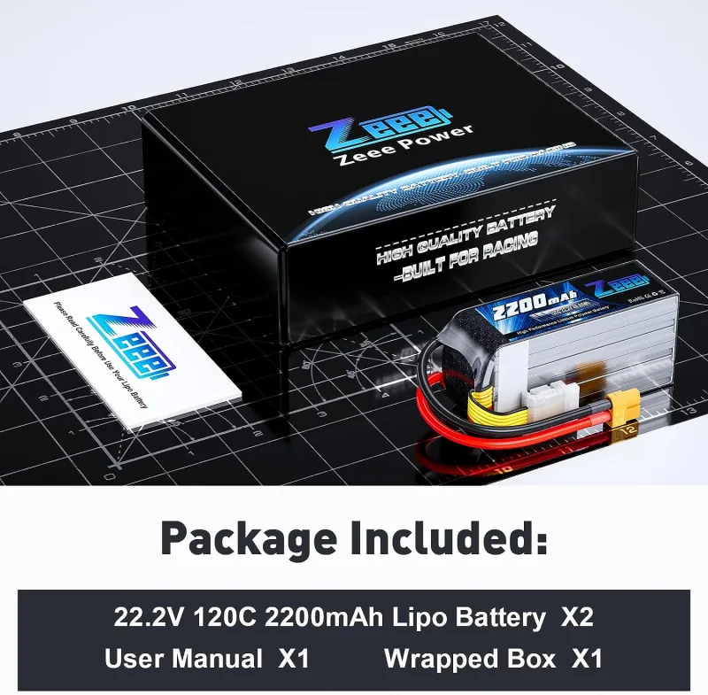Zeee 6S 2200mAh Lipo Battery 22.2V 120C Softcase with XT60 Plug for RC Car Truck Tank RC Airplane FPV Drone Racing Hobby image 6