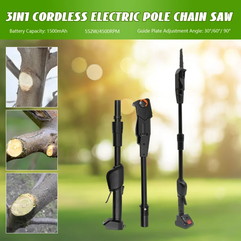 CNCEST 21V Cordless Pole Saw Pruner image 3