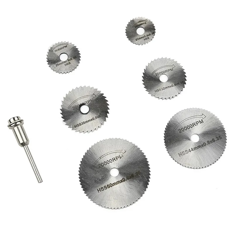 7pc Mini Rotary Tool Saw Blade Set image 2