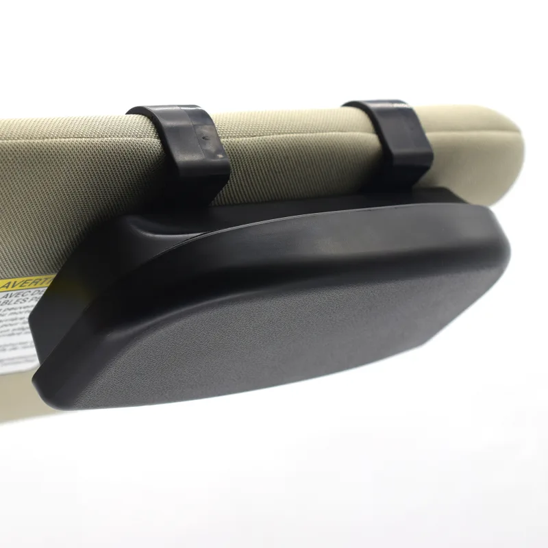 Magnetic Car Visor Glass Case Card Ticket Organizer Box Sunshade Auto Accessories Clip Mount Storage Holder Interior Dec image 2