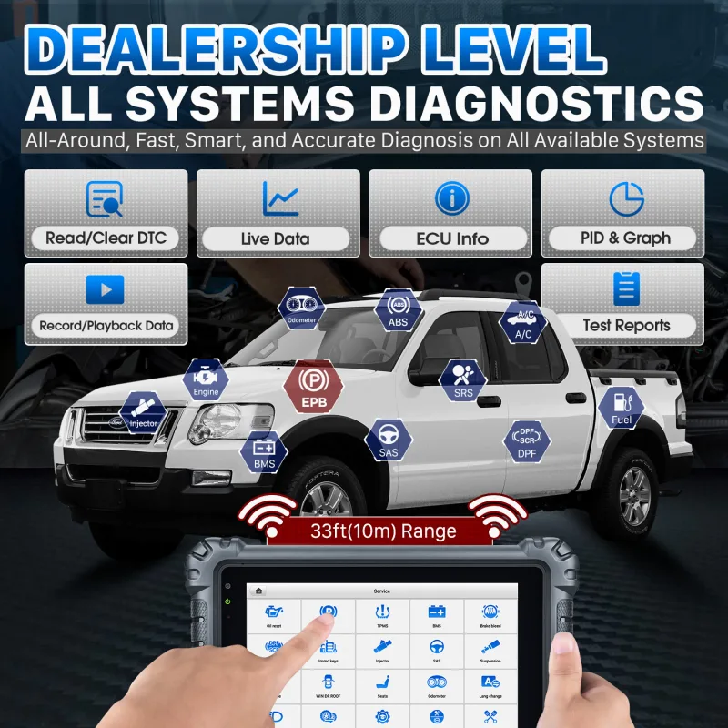 Autel MaxiCOM MK906Pro 2025 Newest Diagnostic Tool With Advanced ECU Coding,Active Test,36+ Services DoIP & CAN FD PK MS image 6