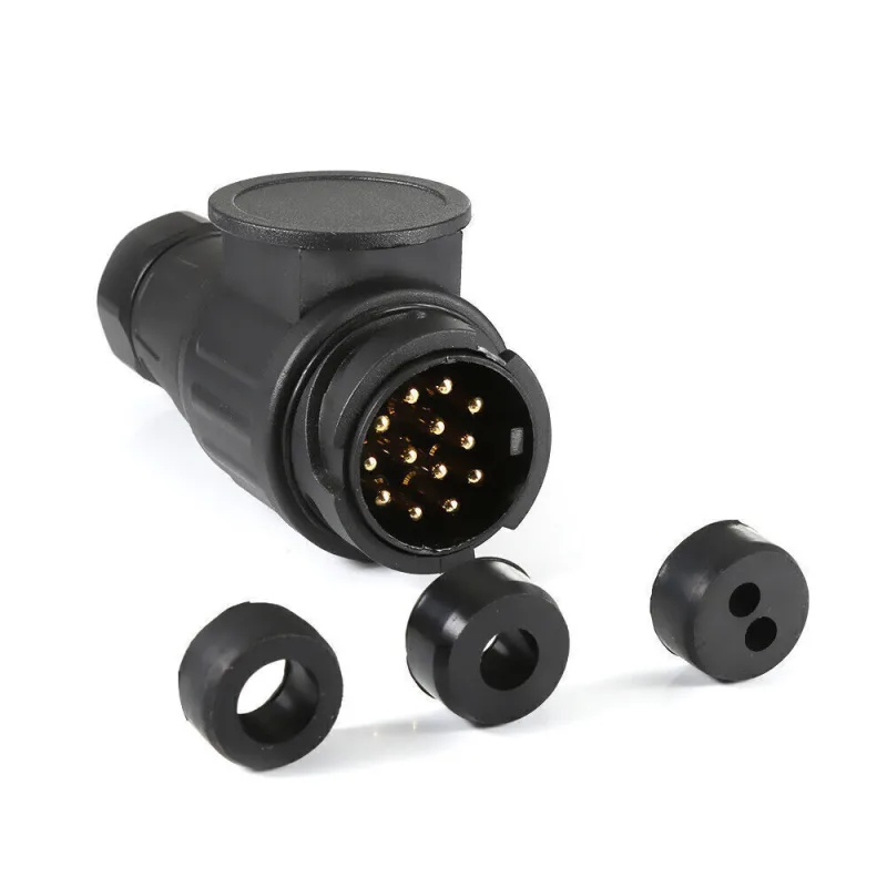 13 Pin 12V Trailer Plug Caravans Socket Plug RV Electrical Tow Towing Connector UK image 4