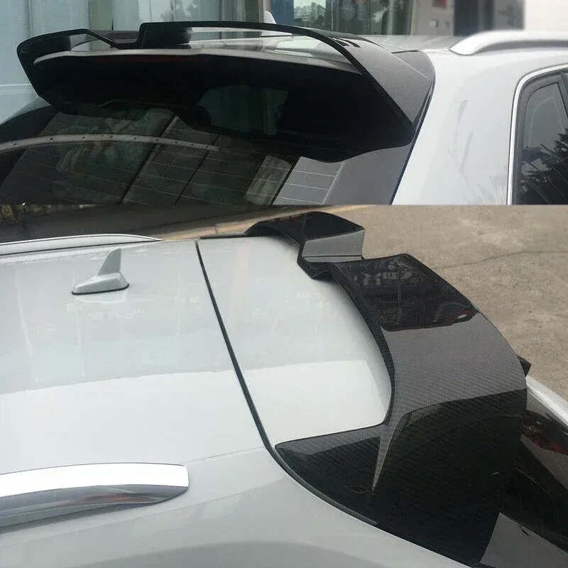 For Audi A3 Sline/S3 Hatchback Spoiler Oettinger Style 2014 - 2020 Carbon Fiber Look Rear Trunk Roof Lip Spoiler Rear Bu image 2