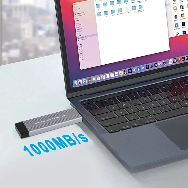 M.2 NVME NGFF SATA Dual Protocols Enclosure M2 SSD Case USB 3.2 Type C SSD Adapter 10Gbps To NVMe SATA External Hard Disk Box detail 6