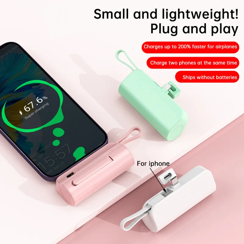 No Soldering 18650/21700 Battery DIY Case For Apple/Type-C 18650 Battery Case DIY Rechargeable Mobile Power Case - image 3
