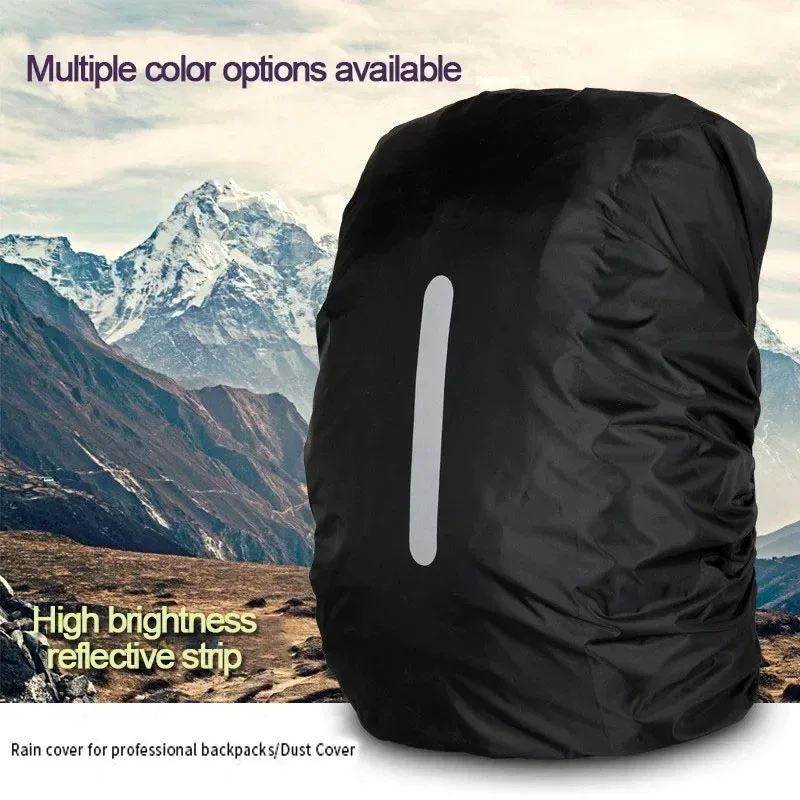 Waterproof Backpack Cover Ravel Safety Outdoor Backpack Cover Waterproof Rain Cap Cover image 4