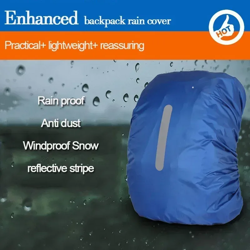 Waterproof Backpack Cover Ravel Safety Outdoor Backpack Cover Waterproof Rain Cap Cover image 5