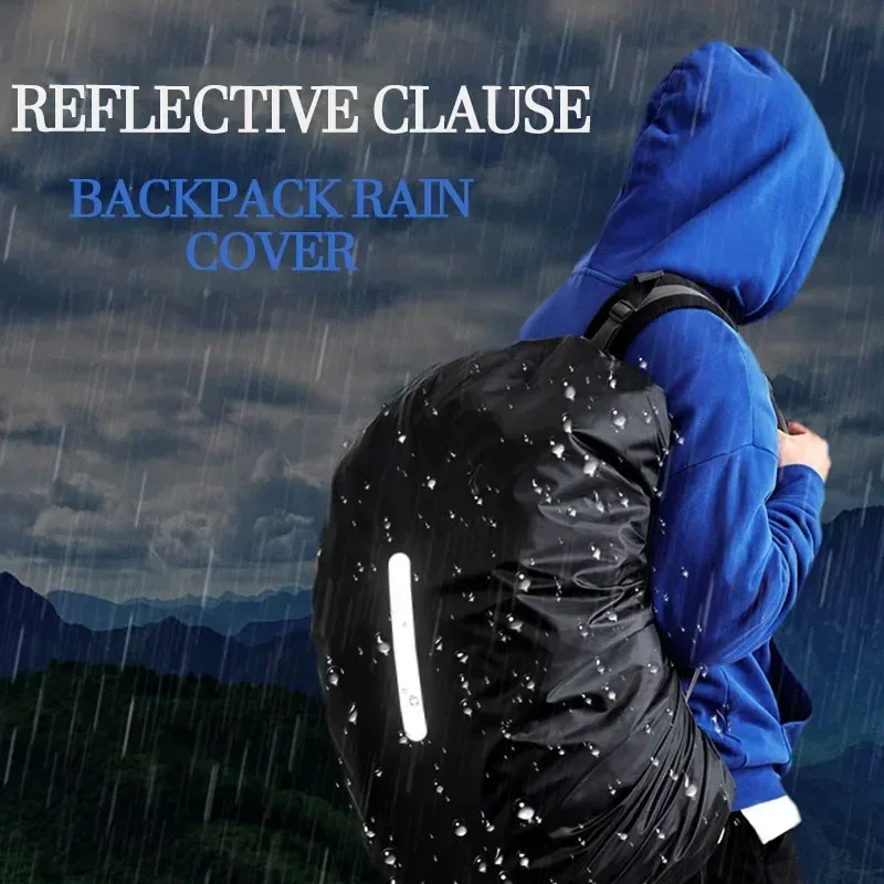 Waterproof Backpack Cover Ravel Safety Outdoor Backpack Cover Waterproof Rain Cap Cover image 6