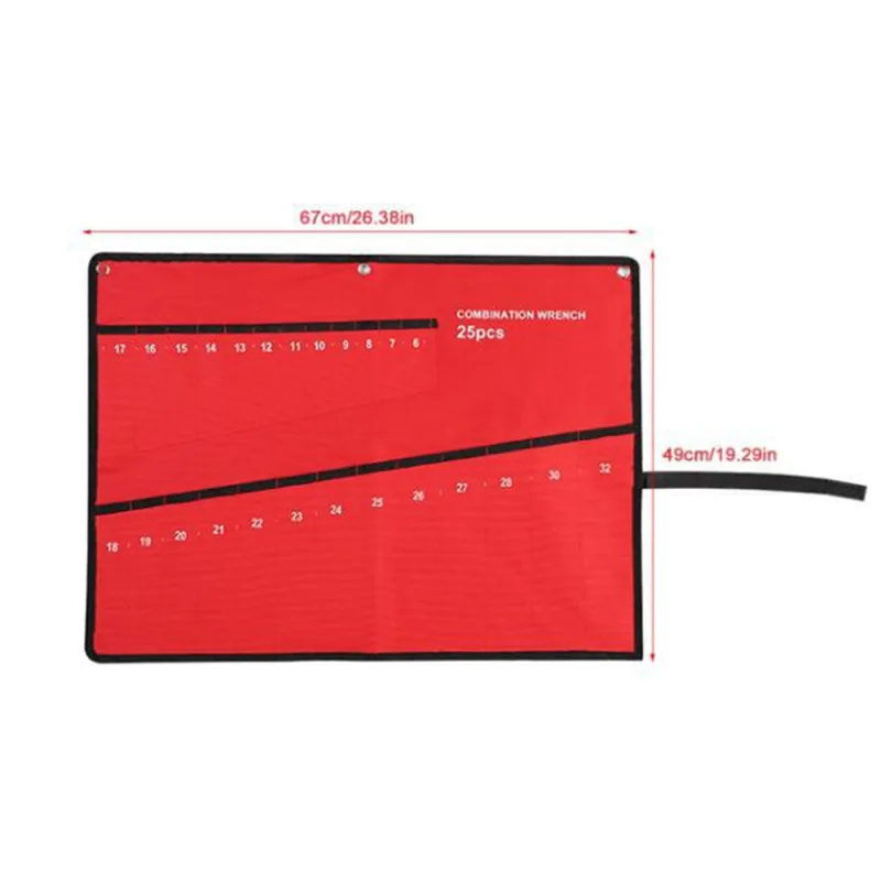 Canvas Tool Roll Up Organizer with Pockets image 2