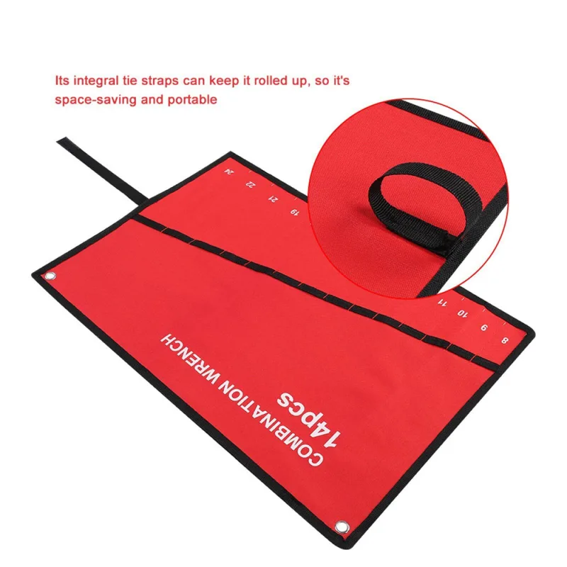 Canvas Tool Roll Up Organizer with Pockets image 6