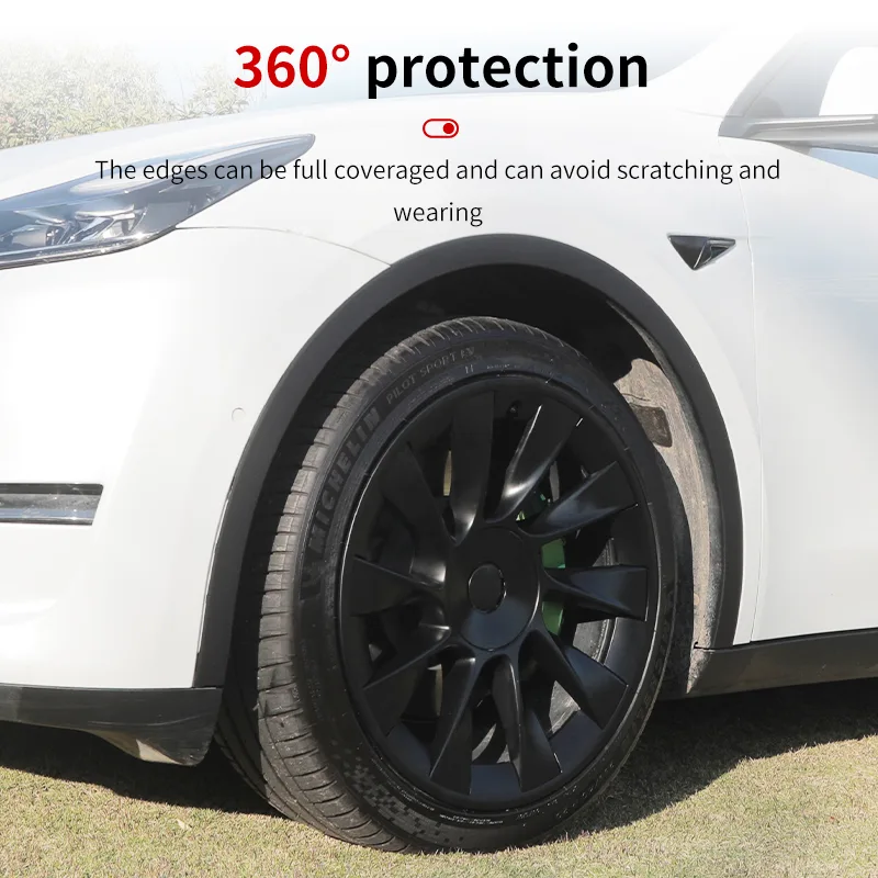 MOTENIO 21-inch Wheel Hub Caps for Tesla Model Y image 3