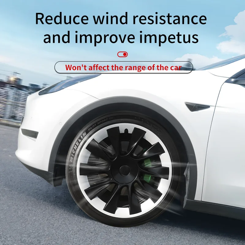 MOTENIO 21-inch Wheel Hub Caps for Tesla Model Y image 4