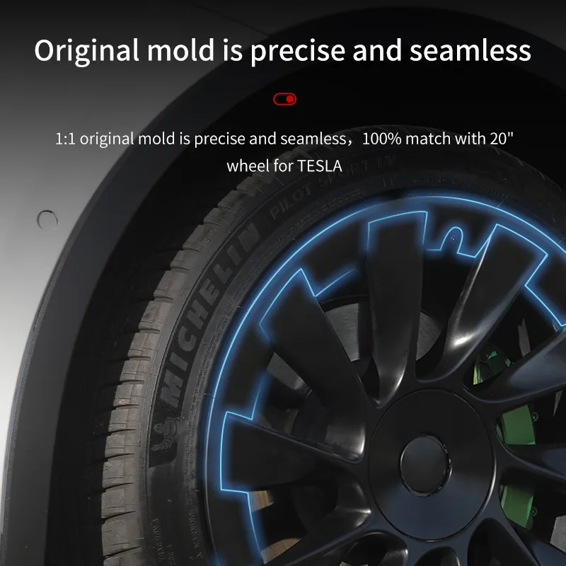MOTENIO 21-inch Wheel Hub Caps for Tesla Model Y image 5